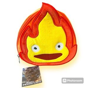 Studio Ghibli Howl's Moving Castle Calcifer Makeup Bag